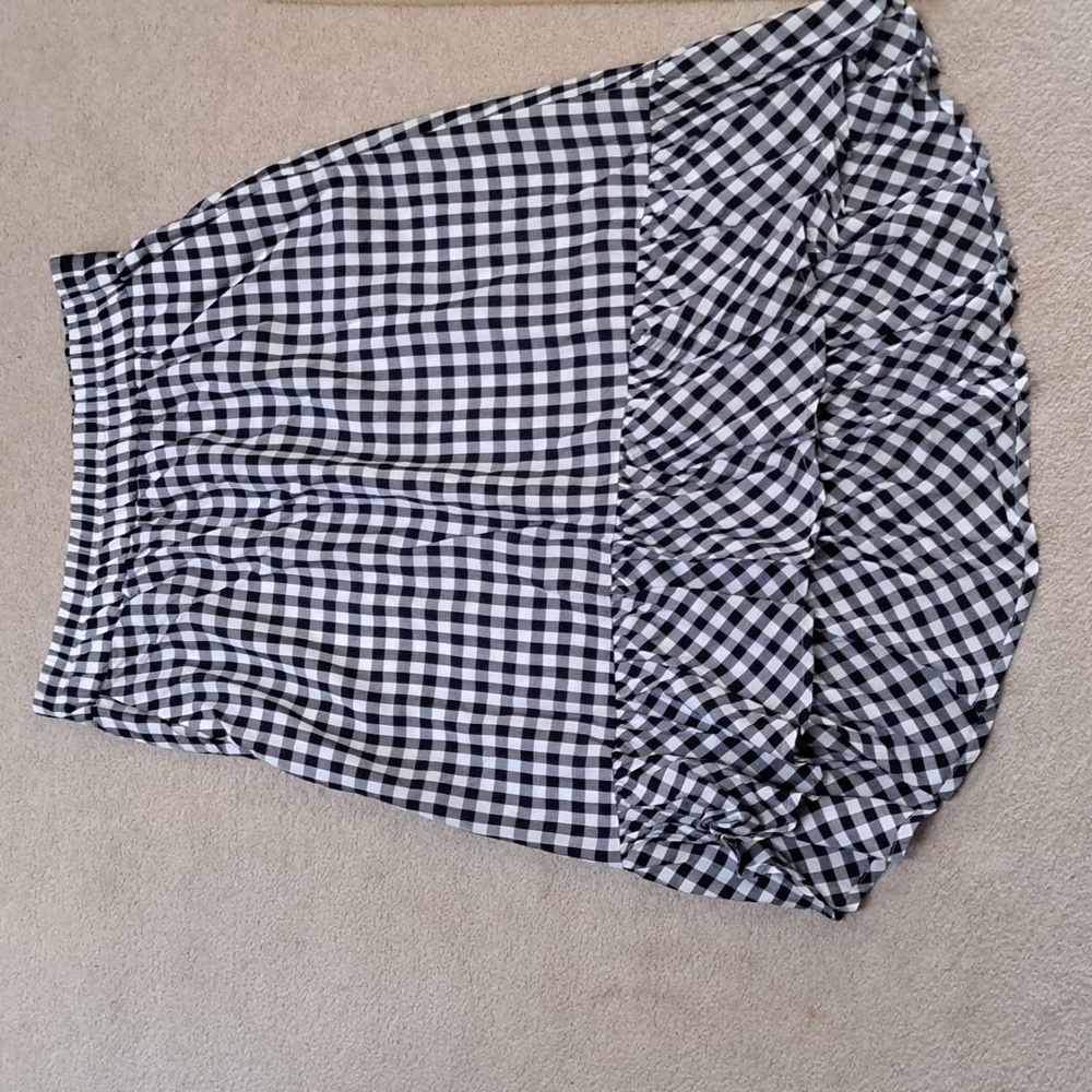 J. crew Gingham music skirt. S